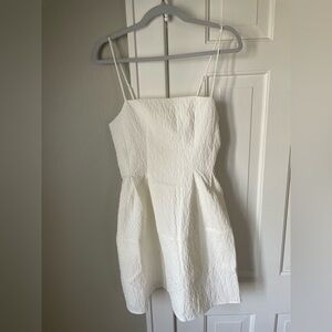 H&M White Mini Dress